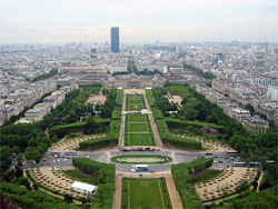 Vy från Eiffeltornet Vy från Eiffeltornet - Paris reseguide